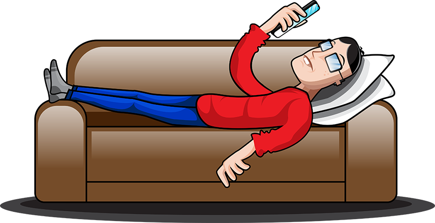 PornDork Viewing Porn PornDork on a couch